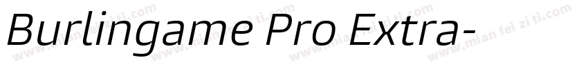 Burlingame Pro Extra字体转换